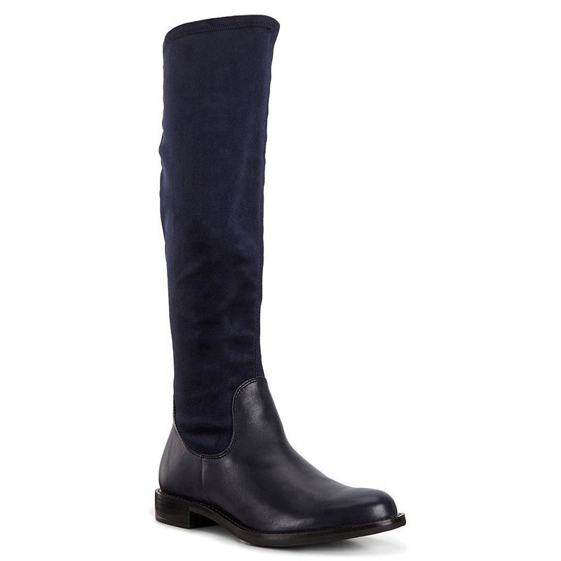 Botas A Media Pierna Ecco Sartorelle 25 Para Mujer,Azules,498265-AYD